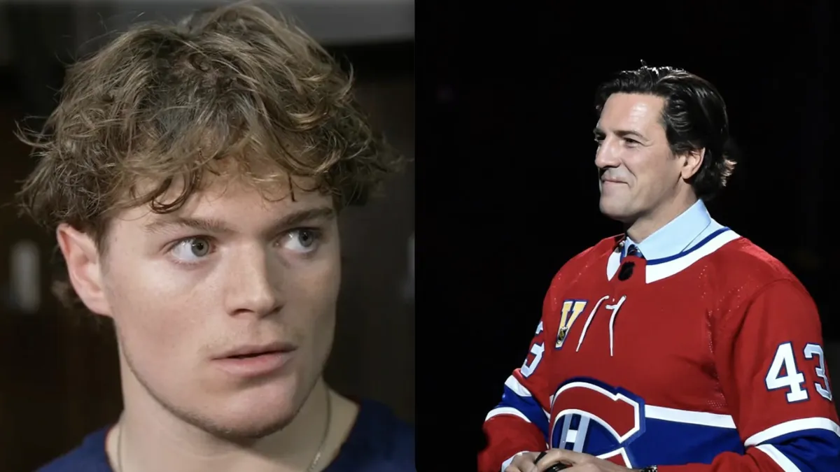 Comparaison choc : Patrice Brisebois voit un dangereux parallèle entre lui et Cole Caufield