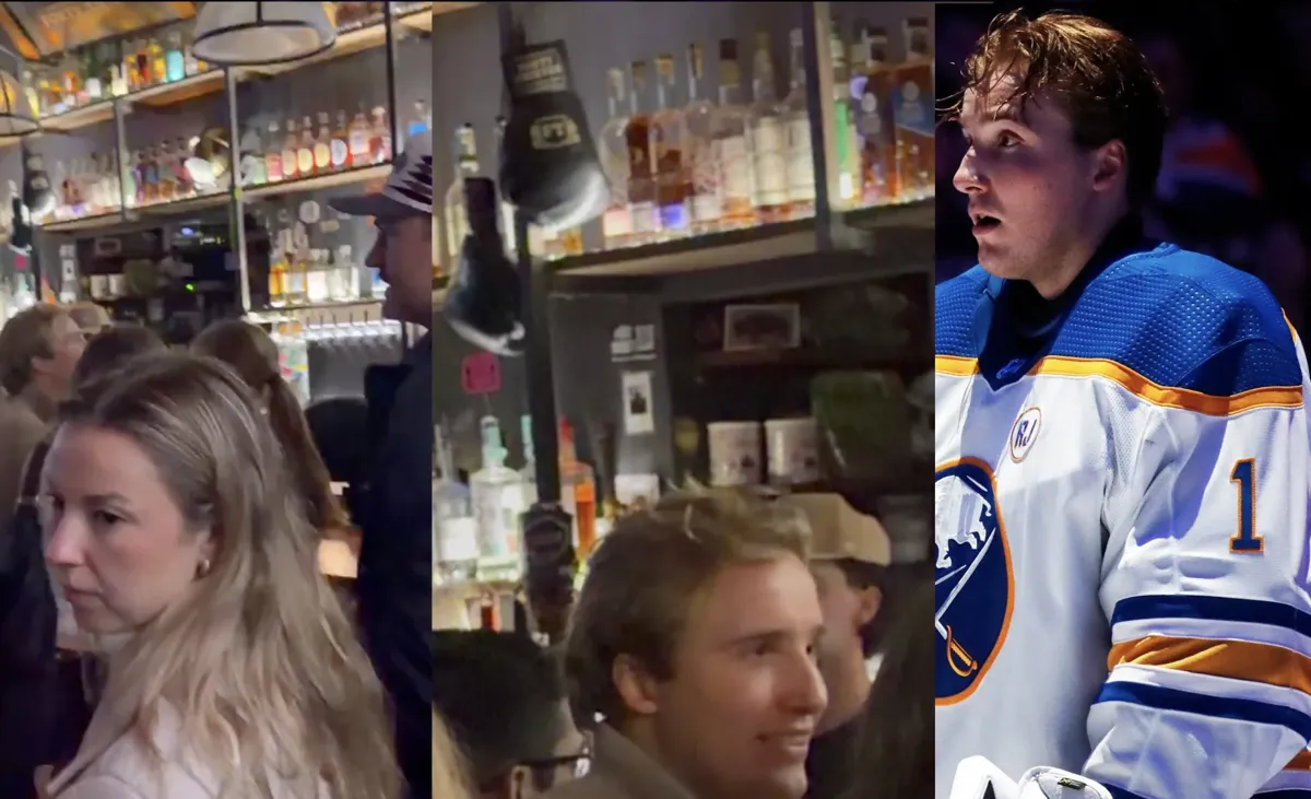 Dans un bar passé minuit: les Sabres envoient leur « party boy » devant le filet