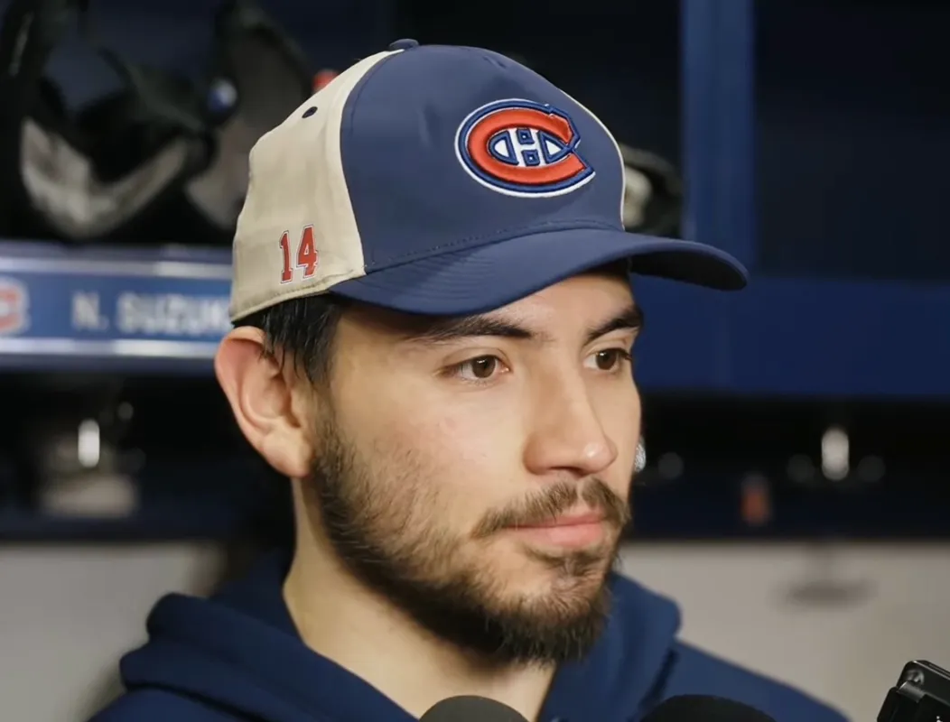 Entrevue de perdant: Nick Suzuki effondré dans la chambre