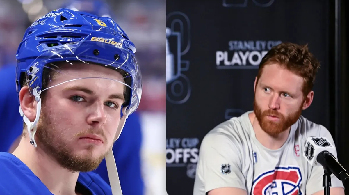 Geste qui fait jaser : Mike Matheson devient carrément le père de Zach Benson pendant une mêlée