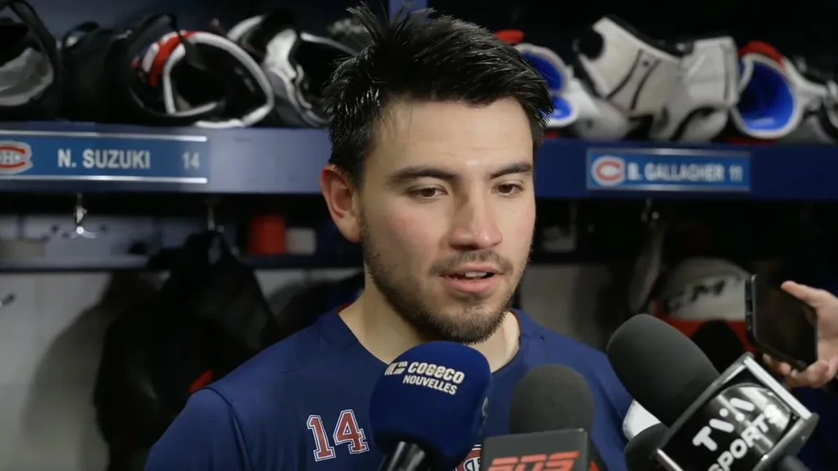 Nick Suzuki n'en peut plus que les experts voit les Canadiens comme négligés