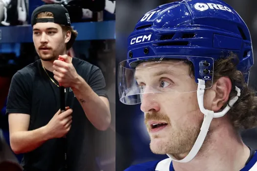 Coup de coude à la tête: Michael Pezzetta attaque Florian Xhekaj
