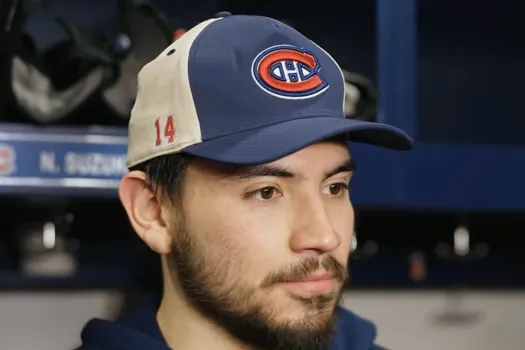 Entrevue de perdant: Nick Suzuki effondré dans la chambre