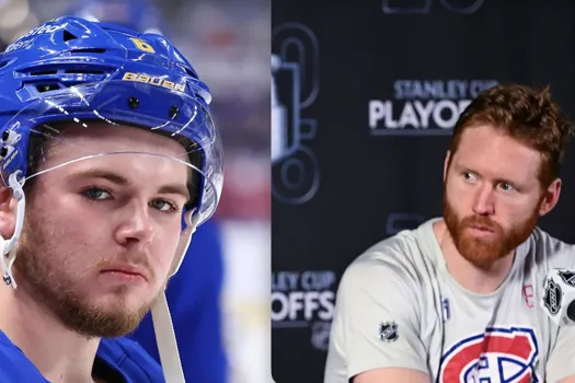 Geste qui fait jaser : Mike Matheson devient carrément le père de Zach Benson pendant une mêlée