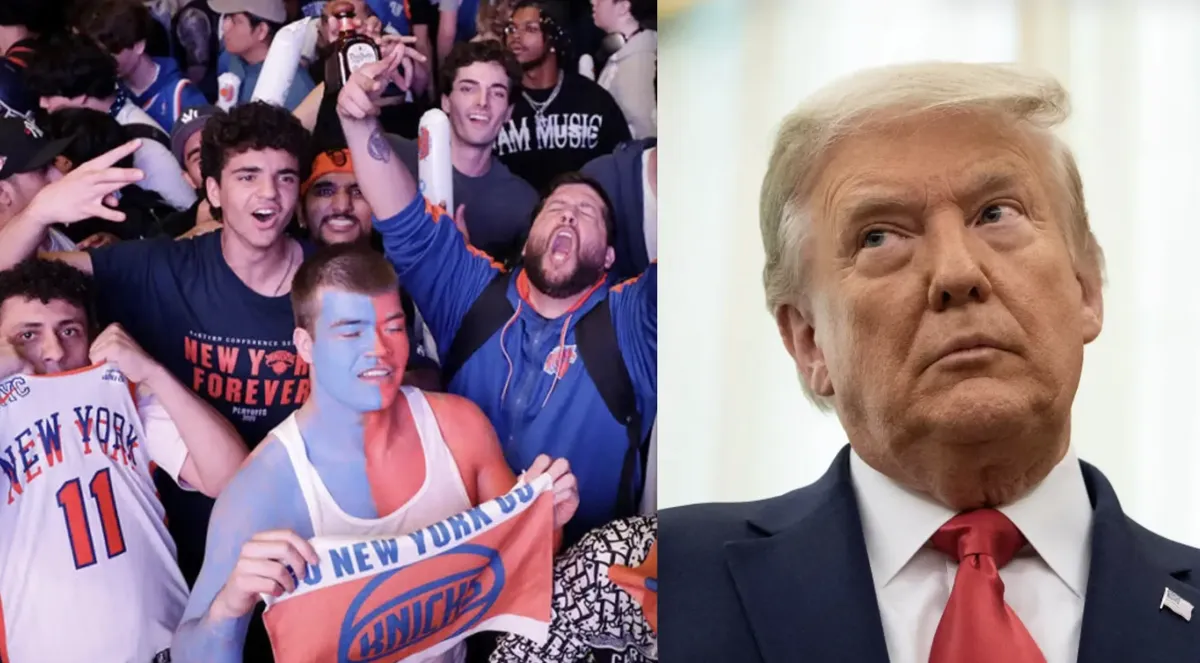 Donald Trump débarque à New York : les partisans des Knicks voient rouge
