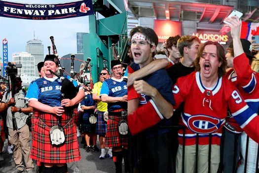 Boston complètement vidée de sa bière: les partisans écossais donnent une leçon aux Montréalais