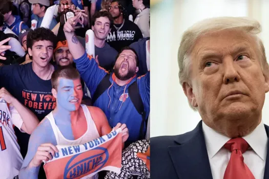 Donald Trump débarque à New York : les partisans des Knicks voient rouge