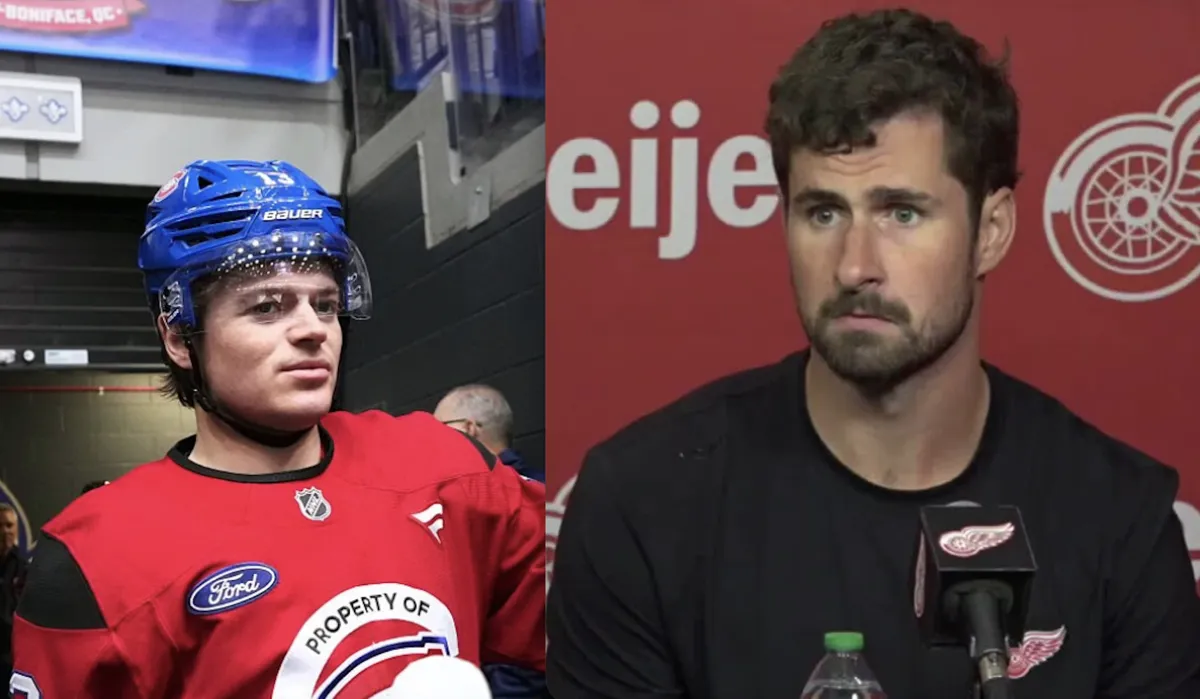 Cole Caufield envoie une flèche à Dylan Larkin : ça fait mal