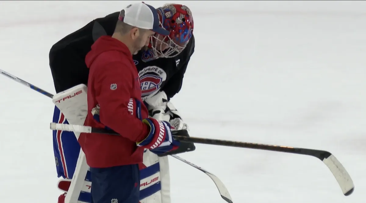 Malaise à Brossard: Samuel Montembeault perd ses moyens devant les caméras de TVA Sports
