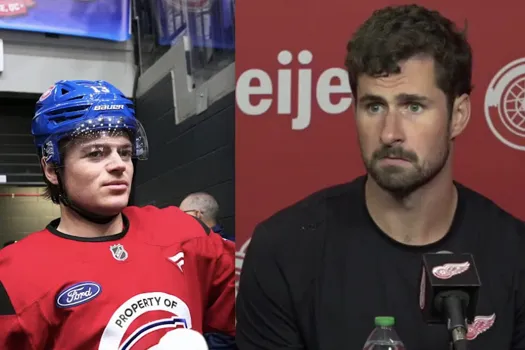 Cole Caufield envoie une flèche à Dylan Larkin : ça fait mal