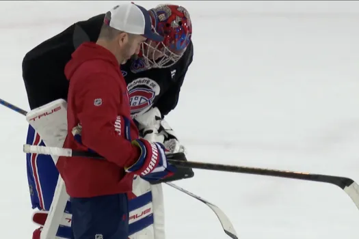 Malaise à Brossard: Samuel Montembeault perd ses moyens devant les caméras de TVA Sports