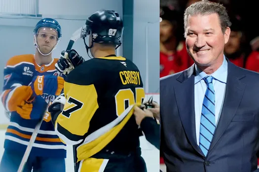Sidney Crosby et Connor McDavid unis par Mario Lemieux à Montréal