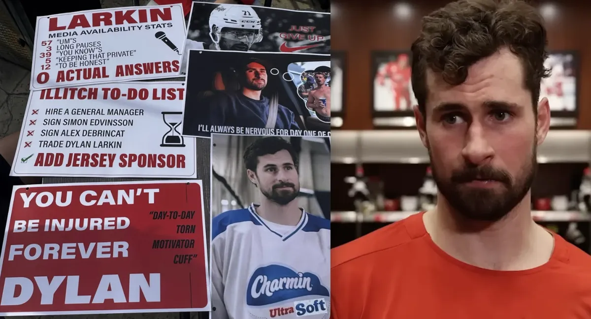 Dylan Larkin attaqué publiquement : la critique devient personnelle