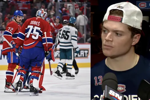 Chambre fissurée: Cole Caufield envoie Arber Xhekaj et Jakub Dobes sous l'autobus