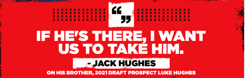 Jack Hughes met la pression sur les Devils...